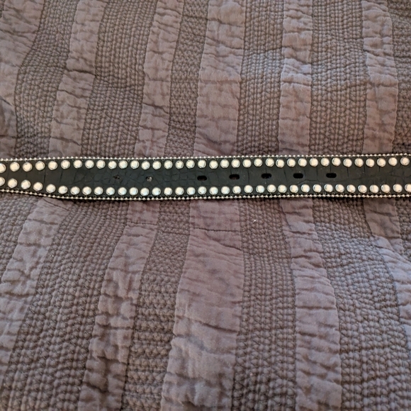 Blazin Roxx Black and Silver Studded Belt main image 4